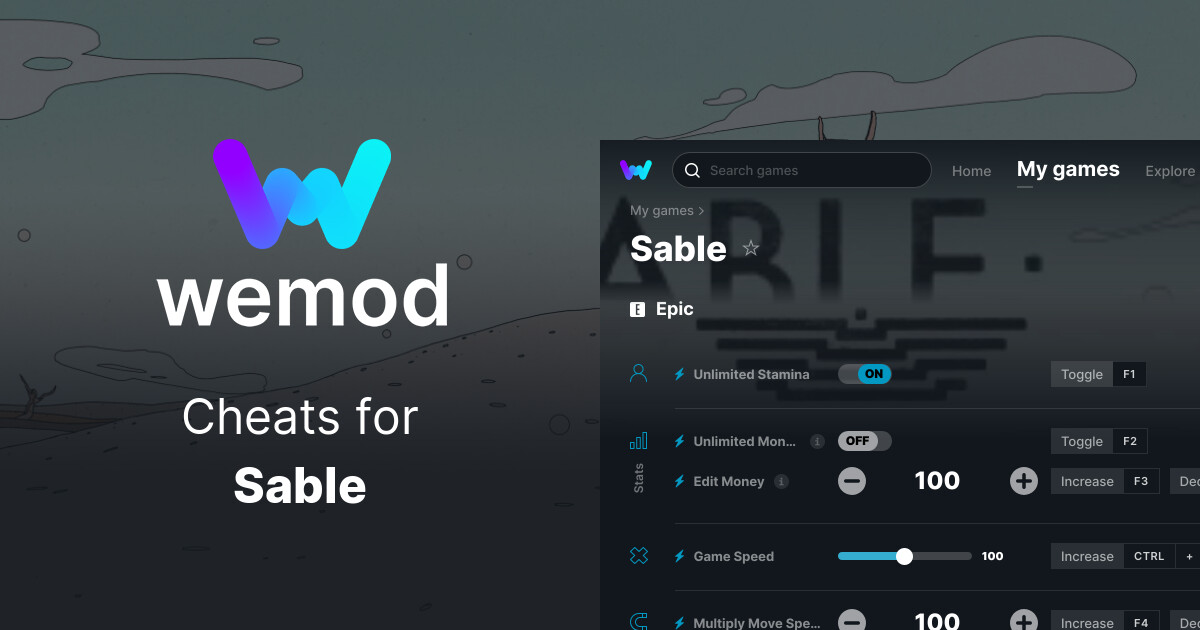 Sable Cheats Trainers For PC WeMod sable-cheats-trainers-for-pc-wemod