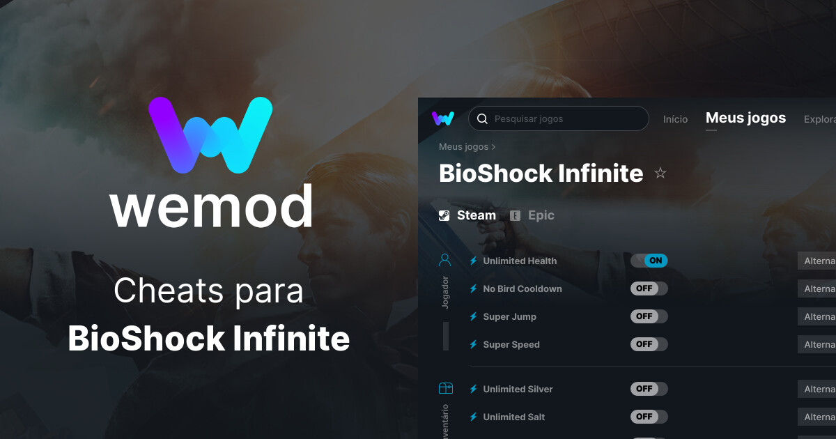 Cheats E Trainers Para BioShock Infinite No PC WeMod   V3 