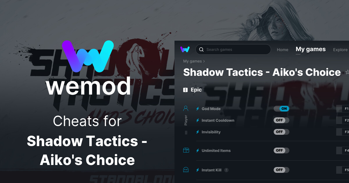 Shadow Tactics - Aiko's Choice Cheats & Trainers for PC | WeMod