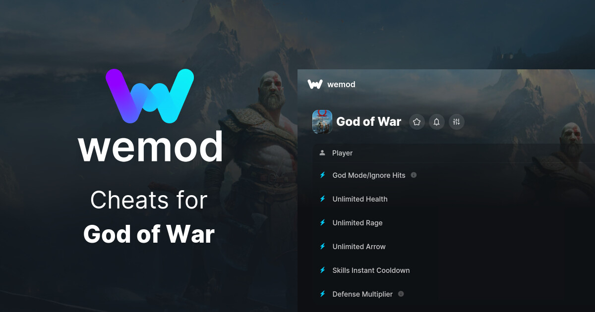 God of War Cheats, Trainers and Maps for PC | WeMod