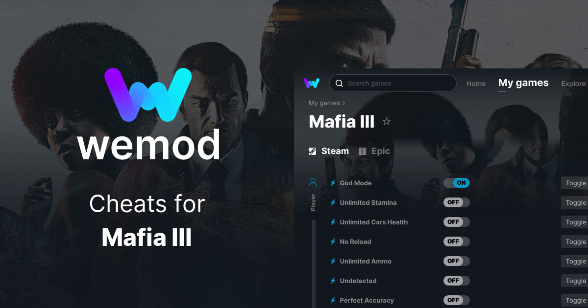 Mafia III Cheats and Trainer for Steam - Trainers - WeMod Community
