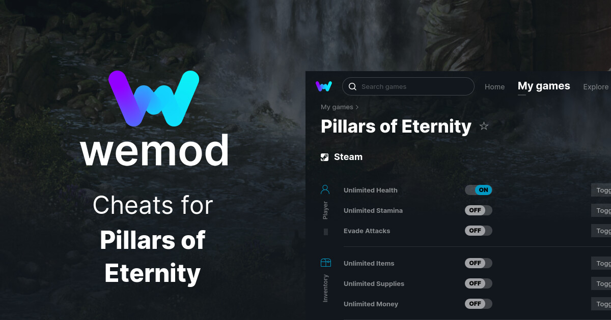 Pillars of Eternity Cheats & Trainers for PC WeMod