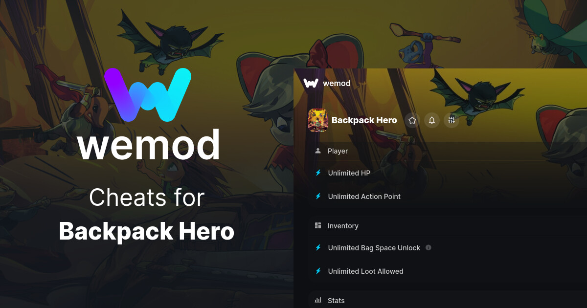 Backpack Hero Cheats & Trainers for PC WeMod