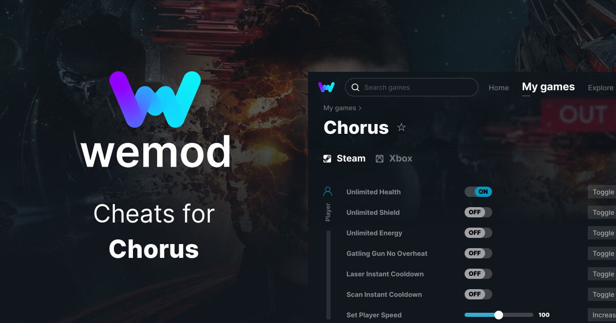 Chorus Cheats & Trainers for PC WeMod