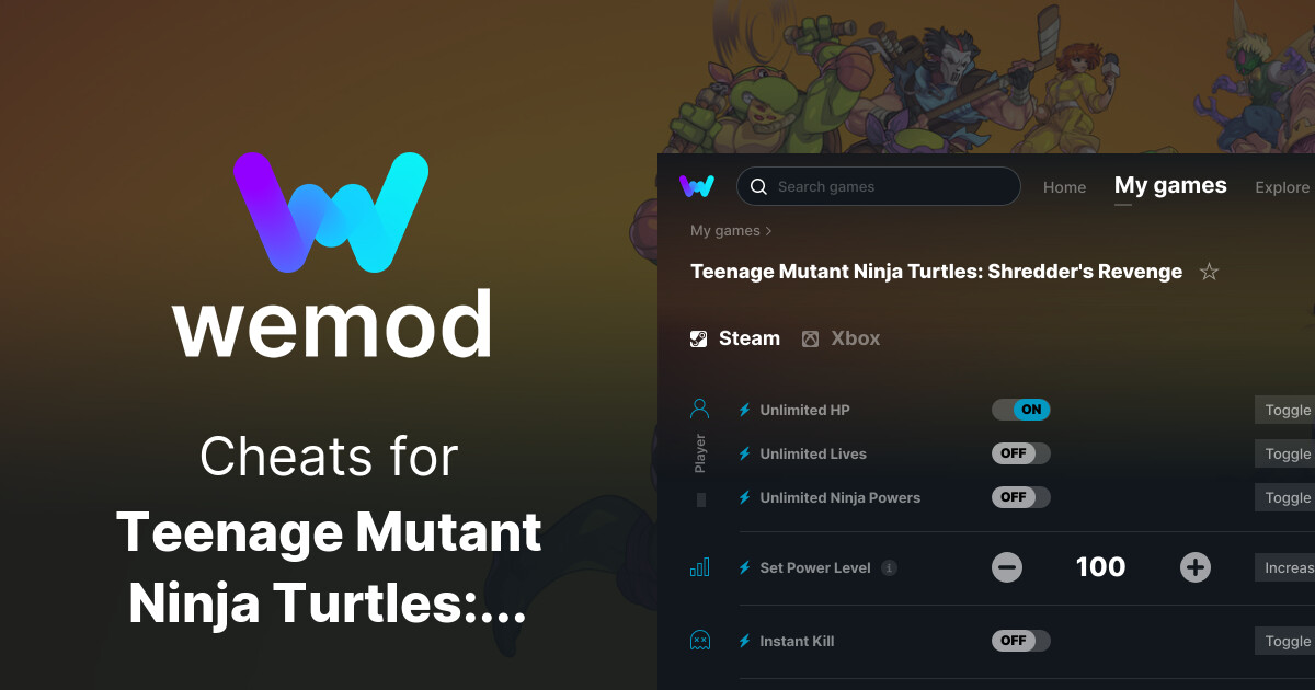 Teenage Mutant Ninja Turtles Shredder's Revenge Cheats and Trainers