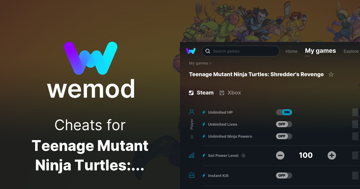 Teenage Mutant Ninja Turtles: Shredder's Revenge Cheats & Trainers for PC