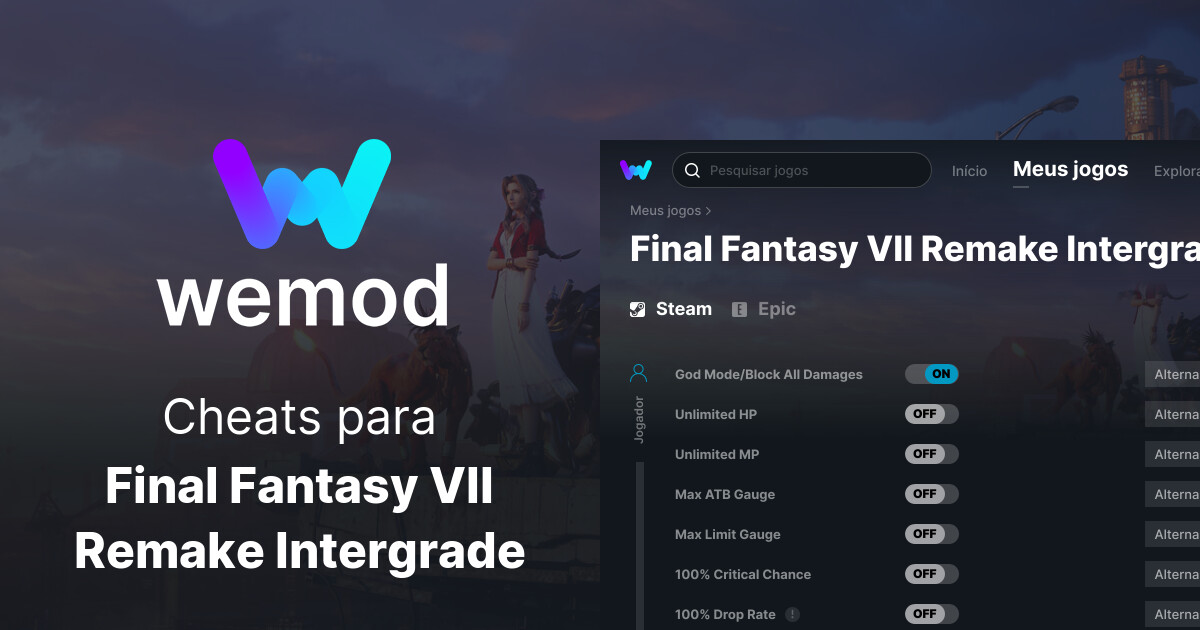 Tem PC para jogar Final Fantasy VII: Remake Intergrade?