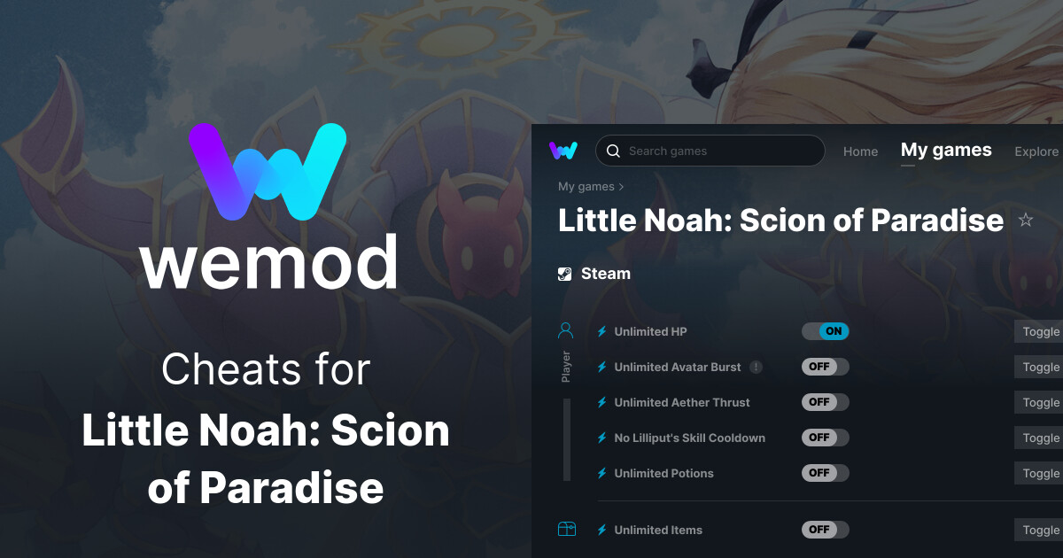 Little Noah: Scion of Paradise Cheats & Trainers for PC