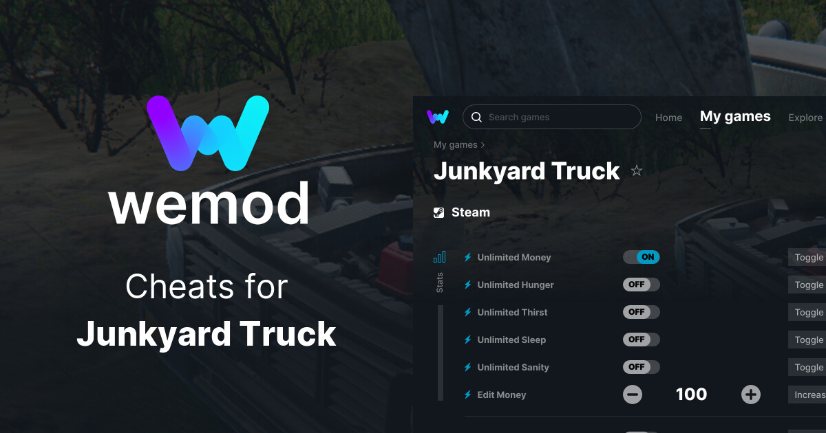 Junkyard Truck Cheats and Trainers for PC WeMod