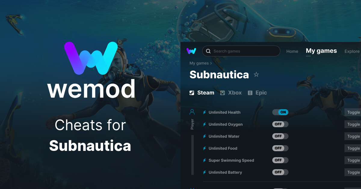 Subnautica Cheats and Trainers for PC WeMod