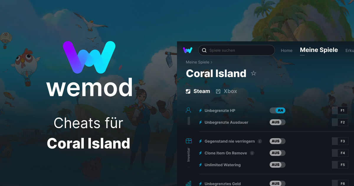 Coral Island Cheats und Trainer für PC WeMod