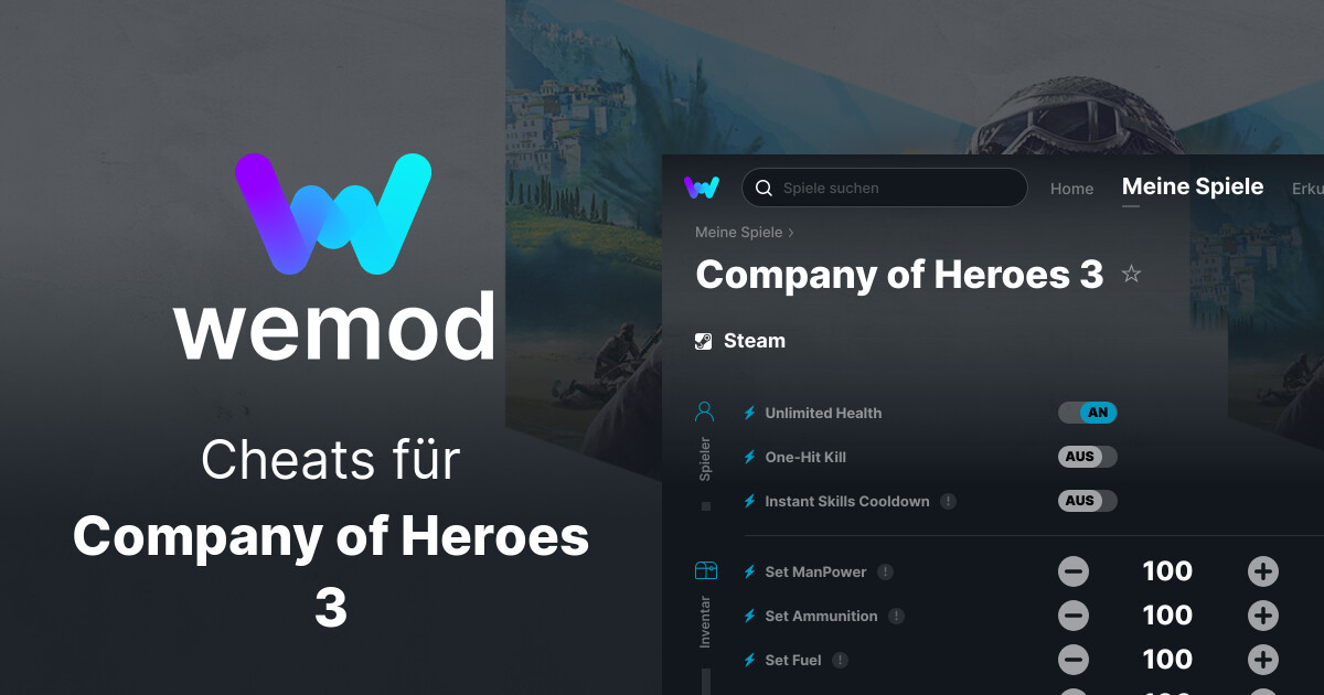 Company of Heroes 3 Cheats & Trainer für PC WeMod Company of Heroes 3 Cheats & Trainer für PC WeMod