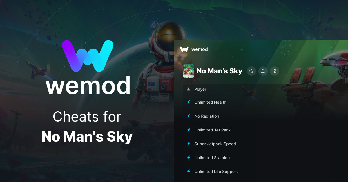 No Man's Sky Cheats and Trainers for PC WeMod