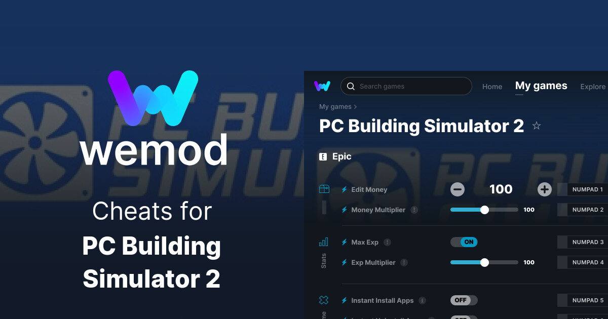 PC Building Simulator 2 Cheats And Trainers For PC WeMod pc-building-simulator-2-cheats-and-trainers-for-pc-wemod