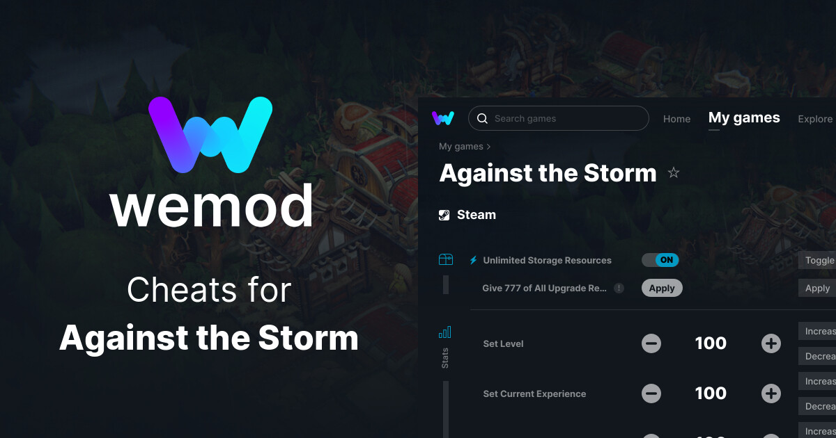 Against the Storm Cheats and Trainers for PC WeMod
