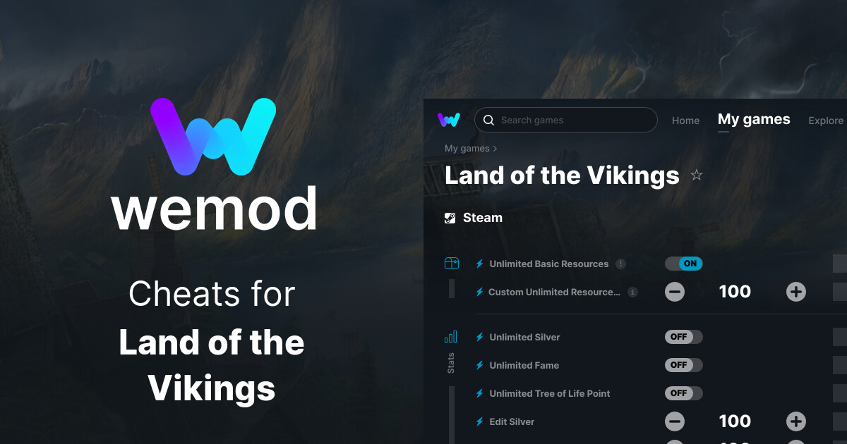 Land of the Vikings Cheats and Trainers for PC WeMod