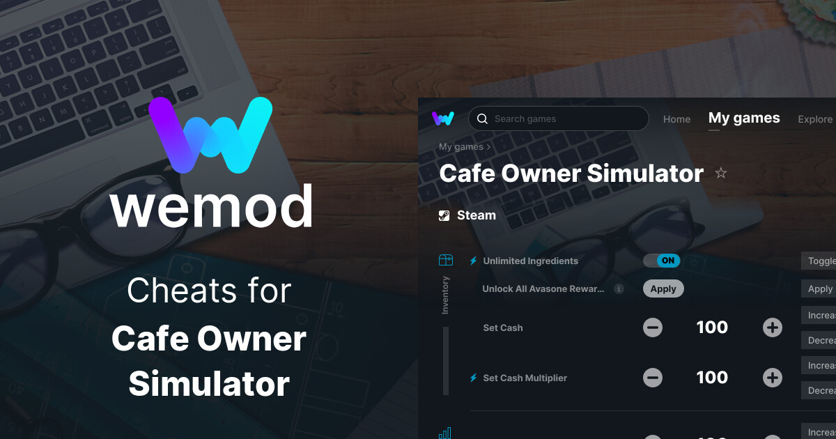 cafe-owner-simulator-cheats-and-trainers-for-pc-wemod