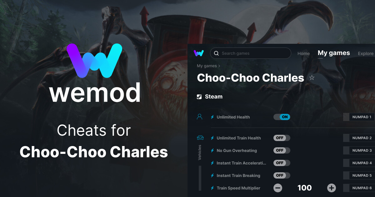 Choo-Choo Charles Cheats & Trainers for PC