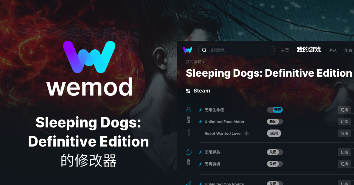 PS4】【PS5】 睡犬Sleeping Dogs 修改替換修改器金手指Save Wizard香港祕密警察