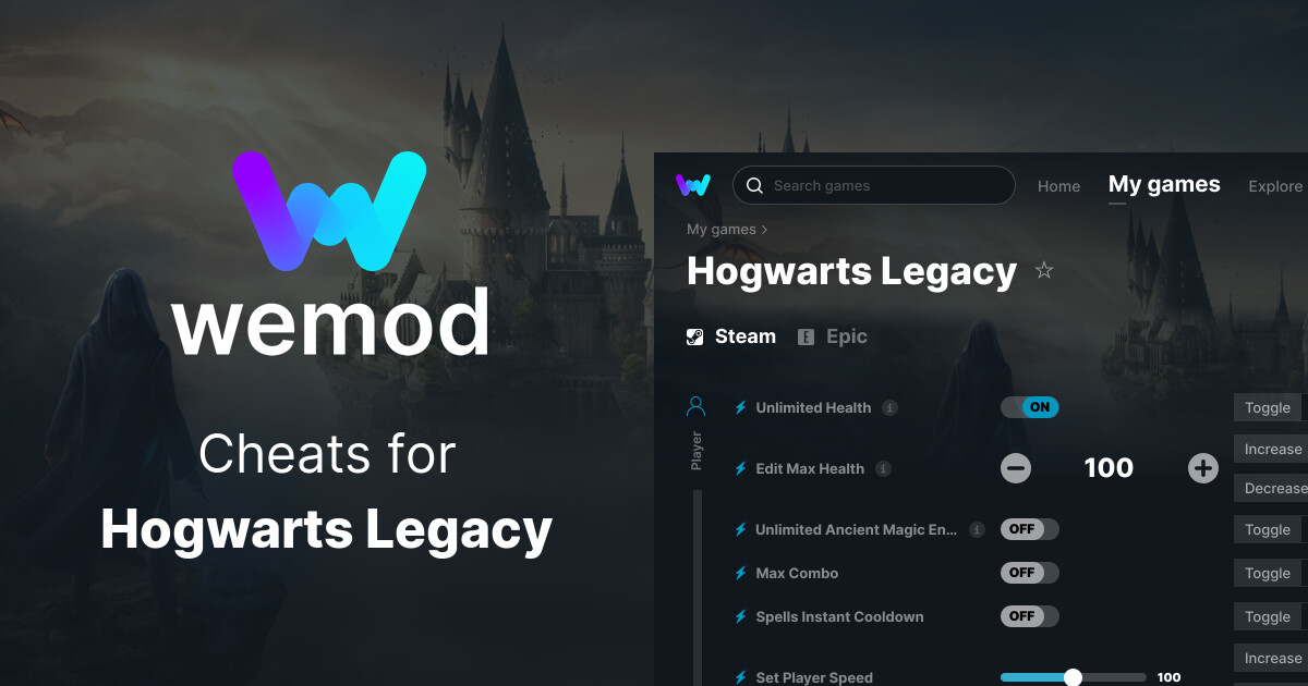 STEAM] Hogwarts Legacy - Open Cheat Tables