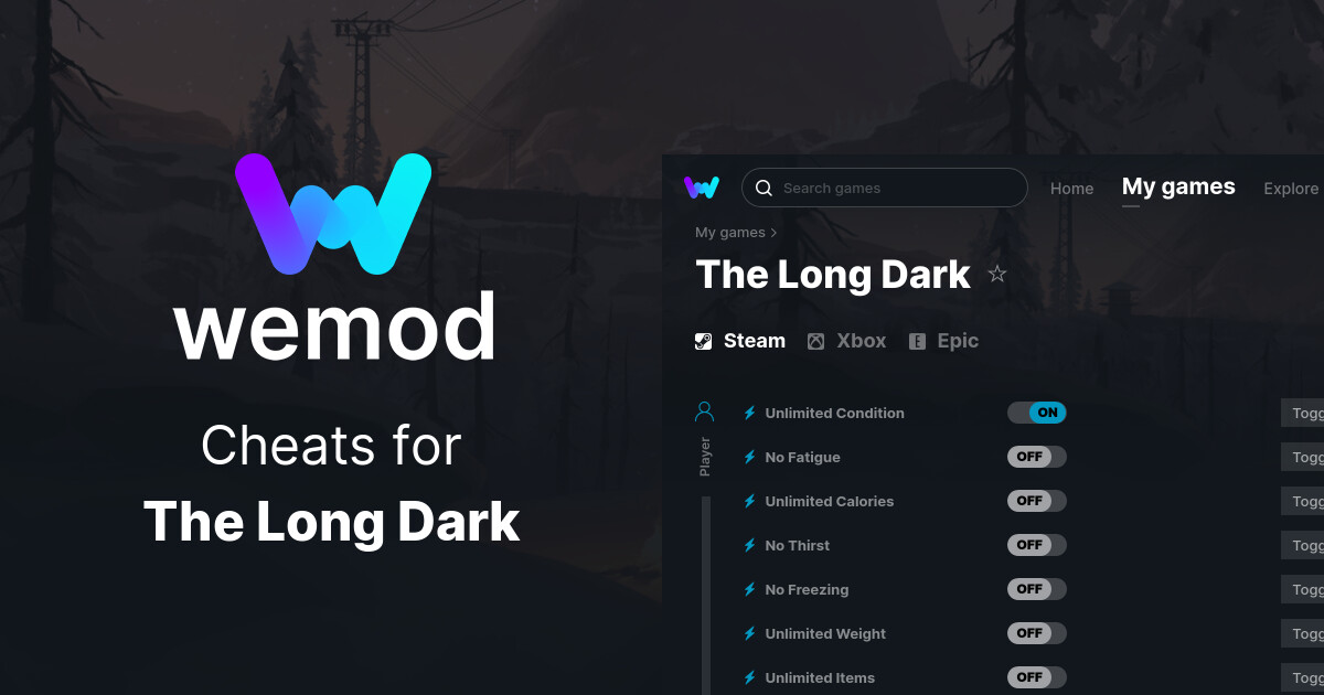 The Long Dark Cheats And Trainers For Pc Wemod