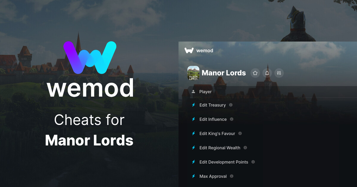 Manor Lords Cheats &amp; Trainers for PC | WeMod