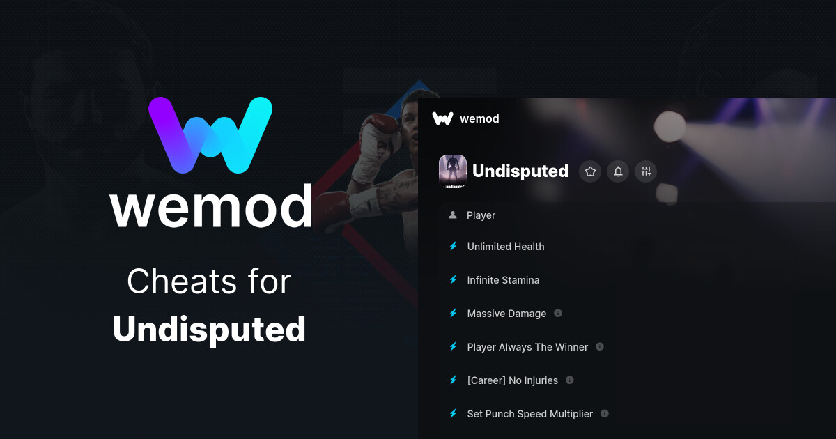 Undisputed Cheats & Trainers for PC | WeMod