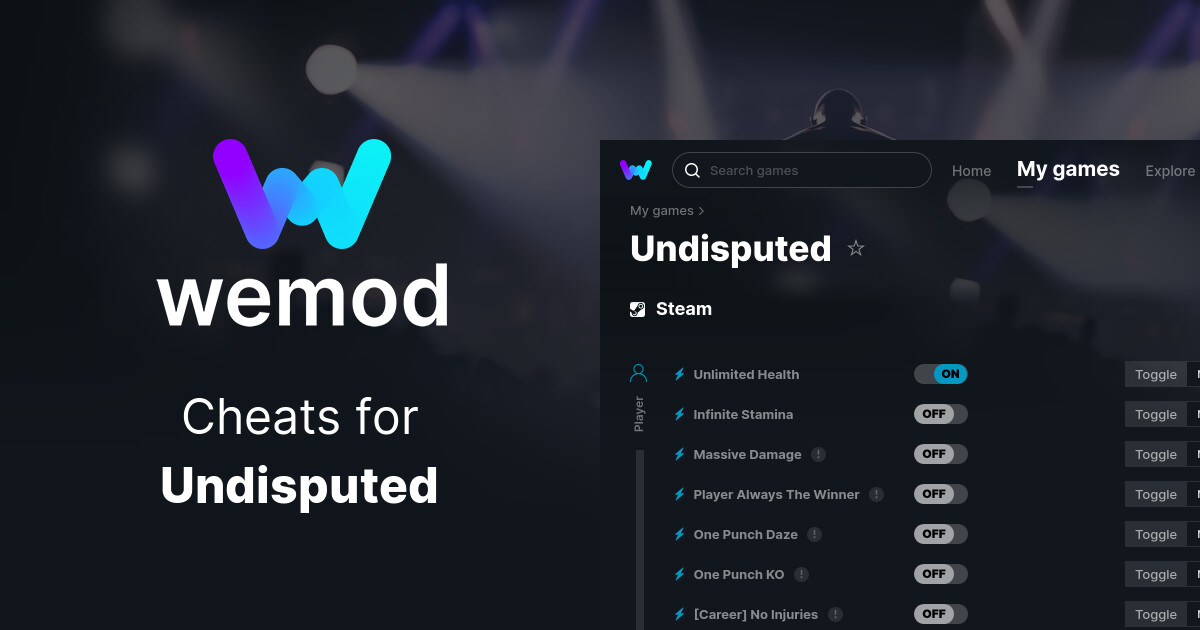 Undisputed Cheats & Trainers for PC WeMod