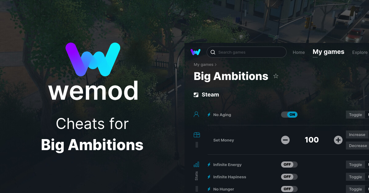 Big Ambitions Cheats & Trainers for PC | WeMod