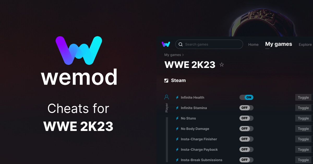 WWE 2K23 Cheats Trainers For PC WeMod   V3 