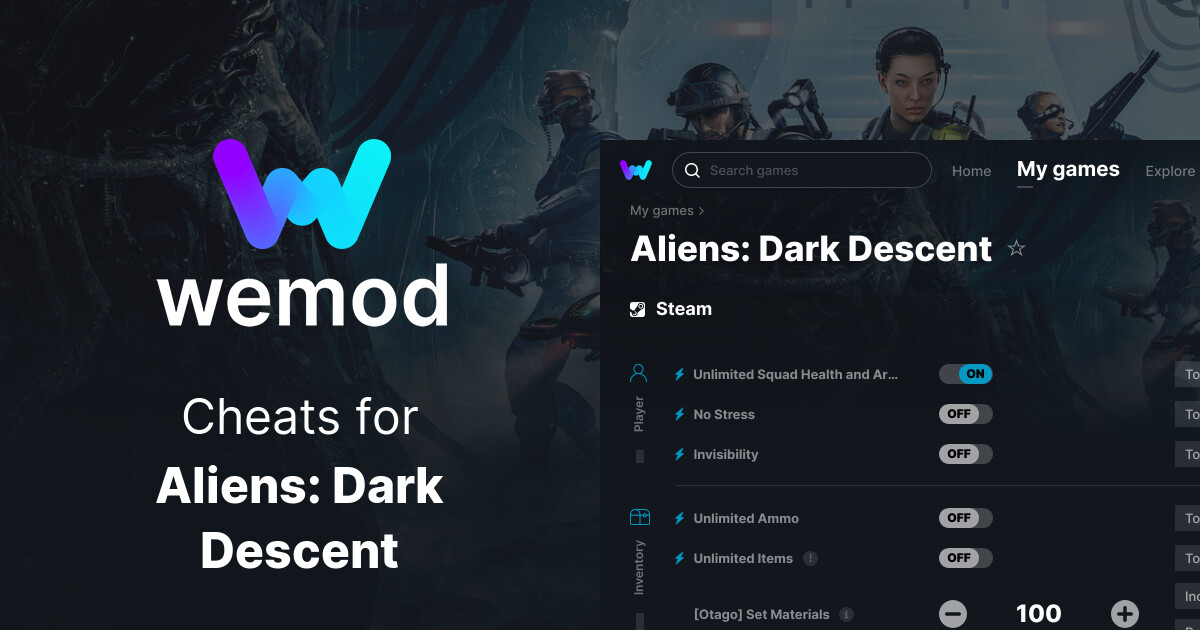 Aliens: Dark Descent Cheats & Trainers for PC | WeMod