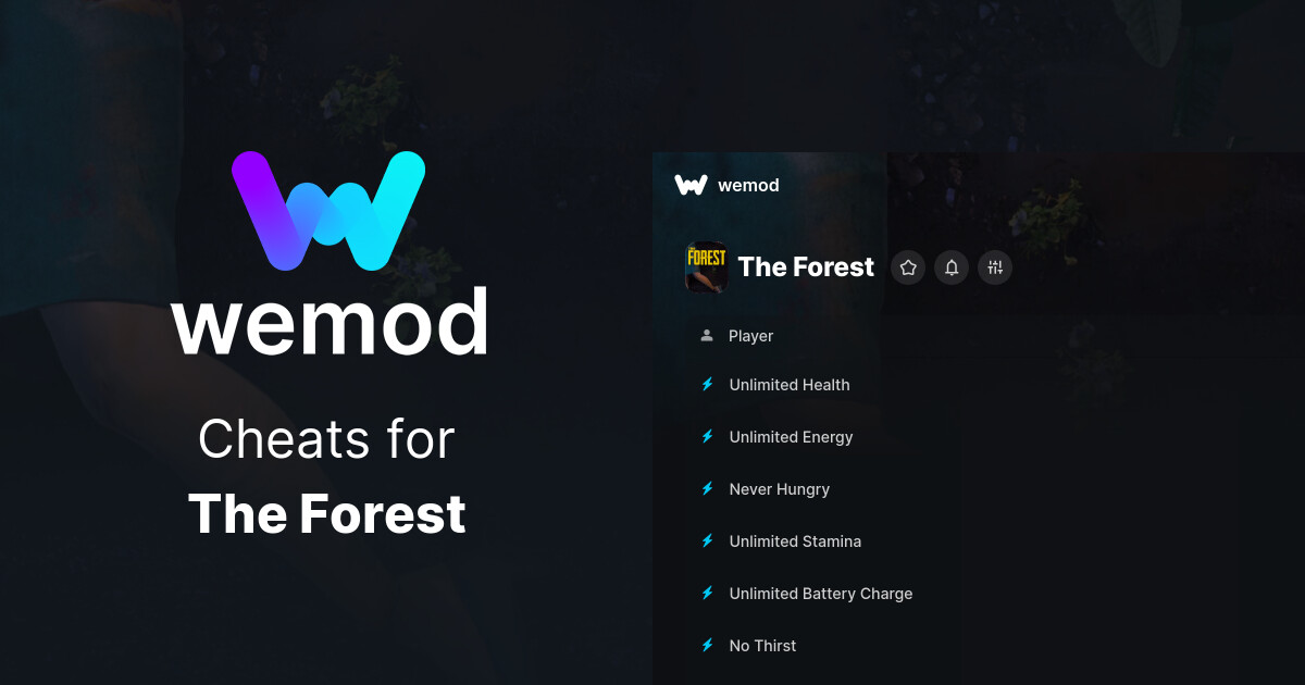 The Forest Cheats & Trainers for PC WeMod