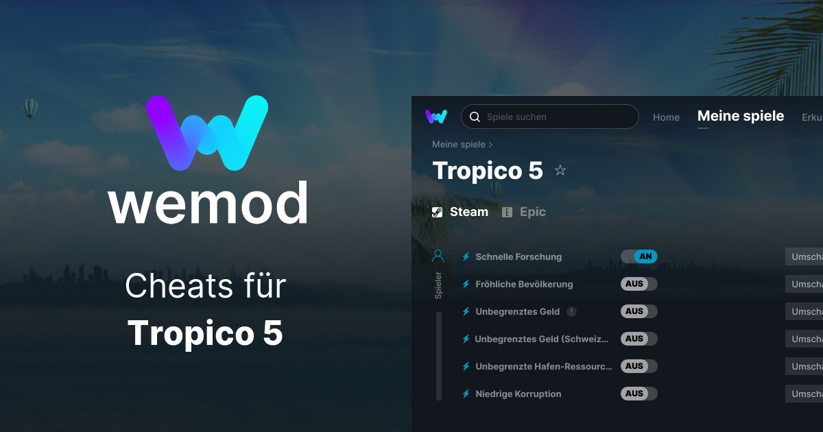 Tropico 5 Cheats & Trainer Für PC | WeMod