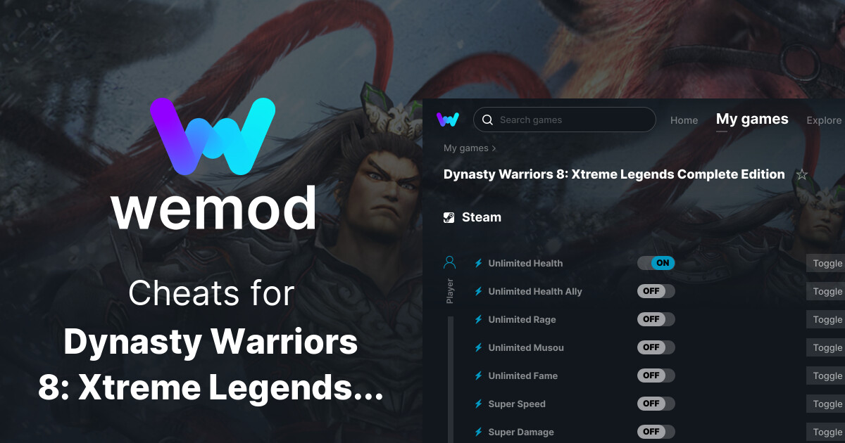 Warriors Xtreme Legends Complete Cheats & Trainers for PC | WeMod