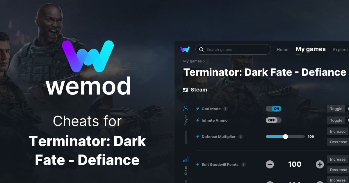 terminator dark fate defiance cheats