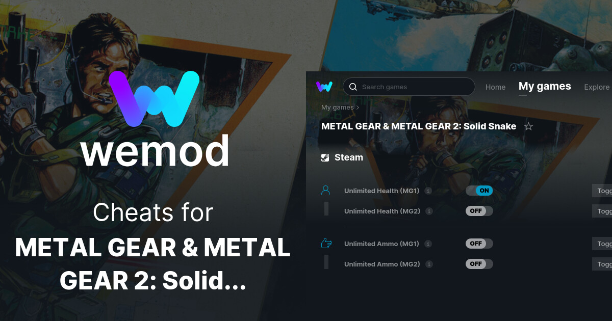 METAL GEAR & METAL GEAR 2 Solid Snake Cheats & Trainers for PC WeMod