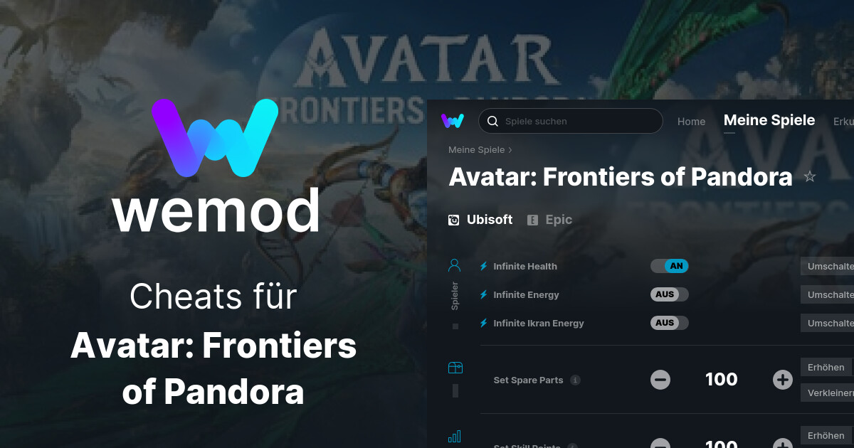 Avatar Frontiers of Pandora Cheats & Trainer für PC WeMod