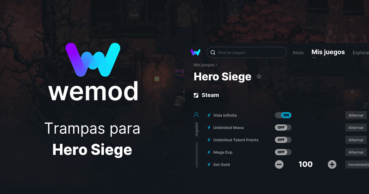 Trampas Y Trainers De Hero Siege Para PC | WeMod