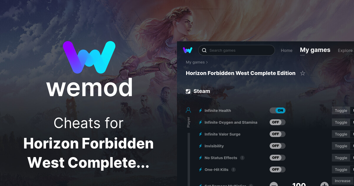 Horizon Forbidden West Complete Edition Cheats & Trainers for PC WeMod