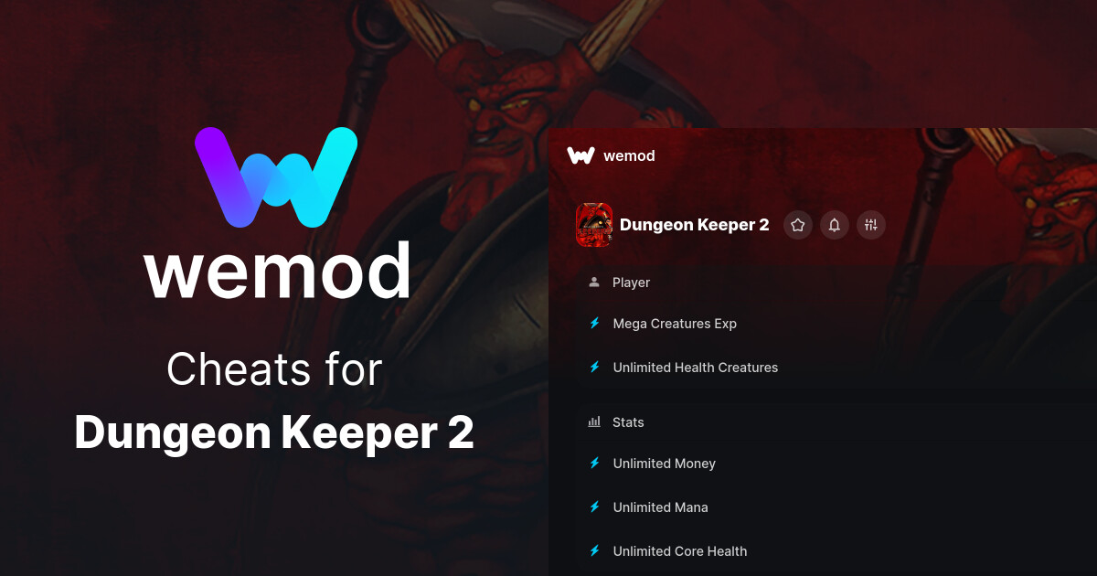 Dungeon Keeper 2 Cheats & Trainers for PC WeMod