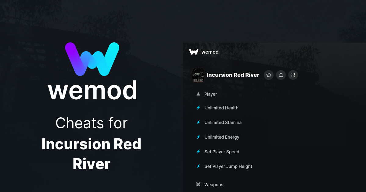 Incursion Red River Cheats & Trainers for PC - WeMod