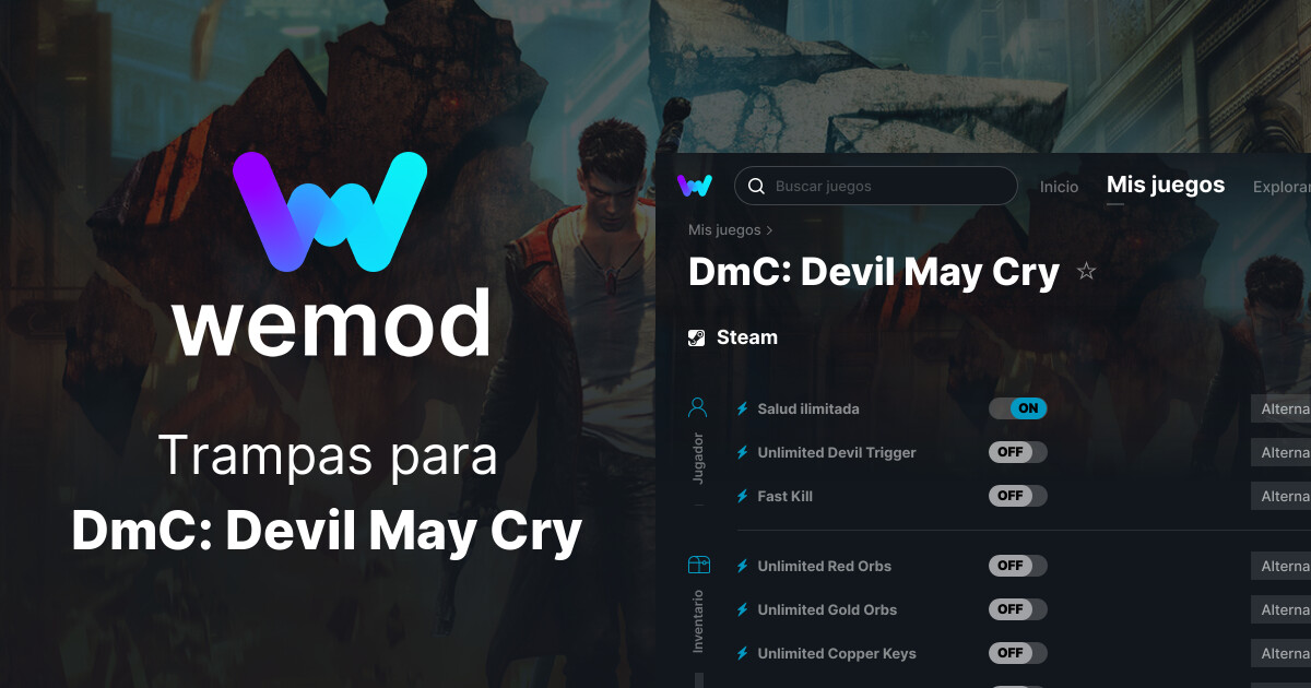 Ahorra un 75% en DmC: Devil May Cry en Steam