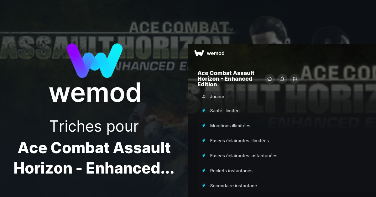 Cheats et trainers pour Ace Combat Assault Horizon Enhanced Edition