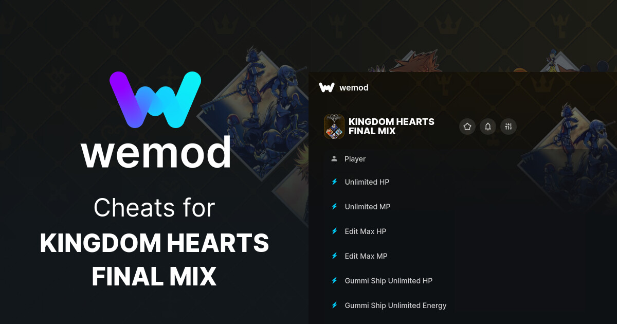 KINGDOM HEARTS FINAL MIX Cheats & Trainers for PC | WeMod