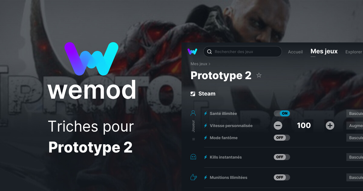 Prototype 2 Triches et Trainers pour PC WeMod