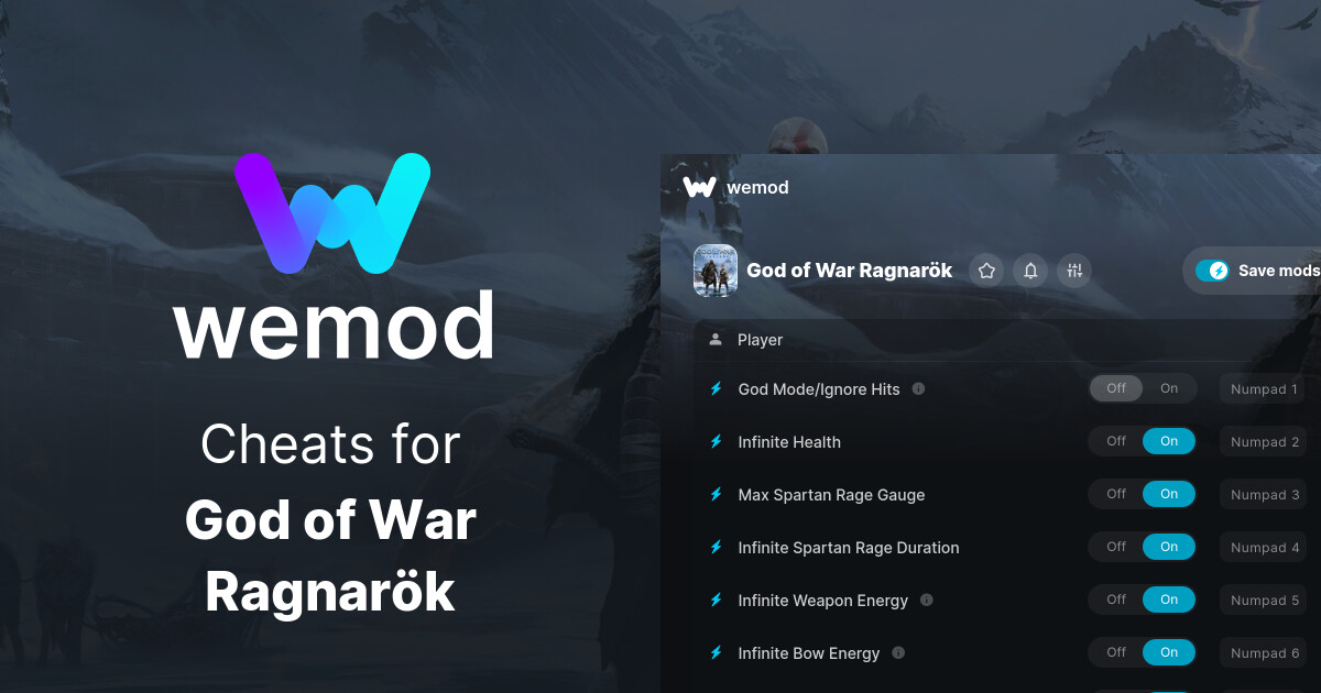 God of War Ragnarök Cheats, Trainers and Maps for PC | WeMod