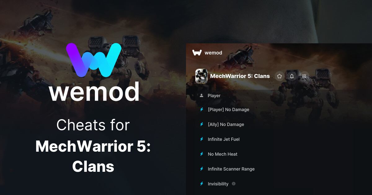 MechWarrior 5 Clans Cheats & Trainers for PC WeMod
