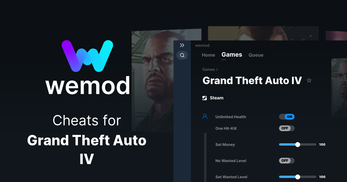 Grand Theft Auto Iv Cheats And Trainers For Pc Wemod