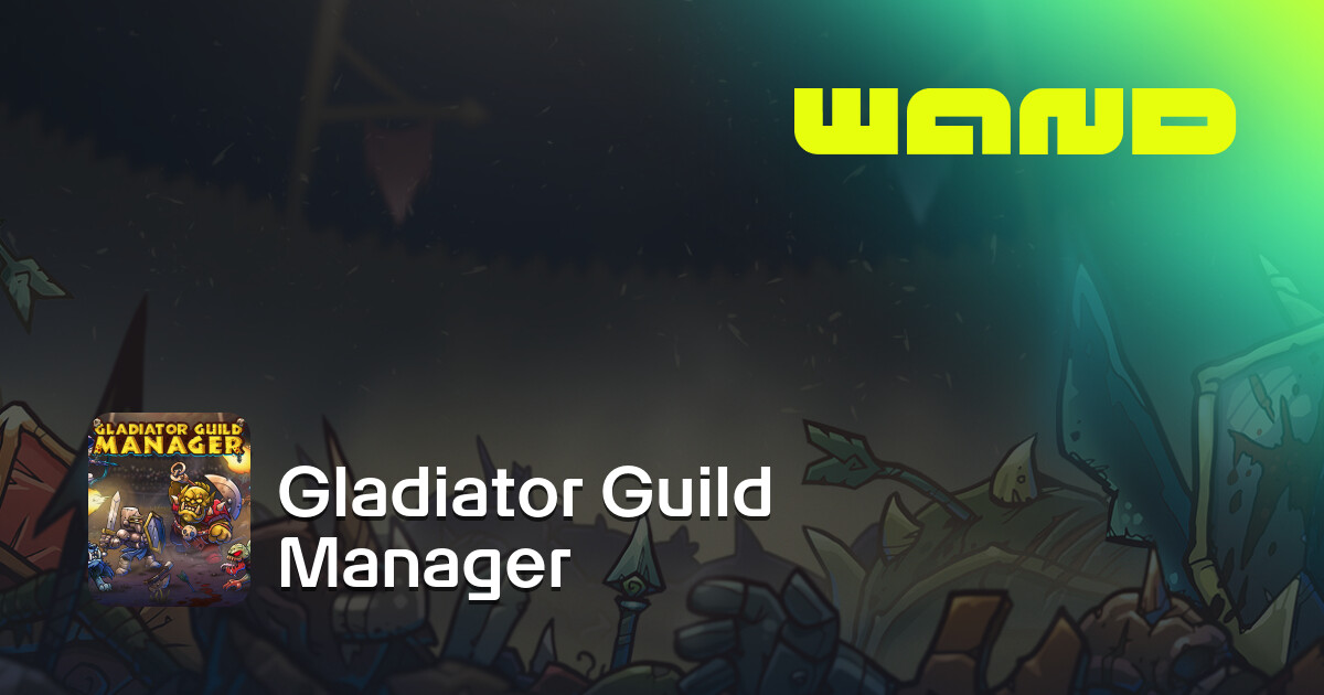 ความช่วยเหลือเกม Gladiator Guild Manager สำหรับ PC | Wand