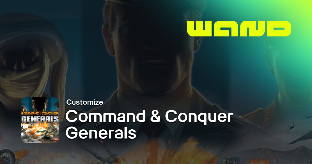 Mmand Command & Conquer Generals Game Help for PC | Wand